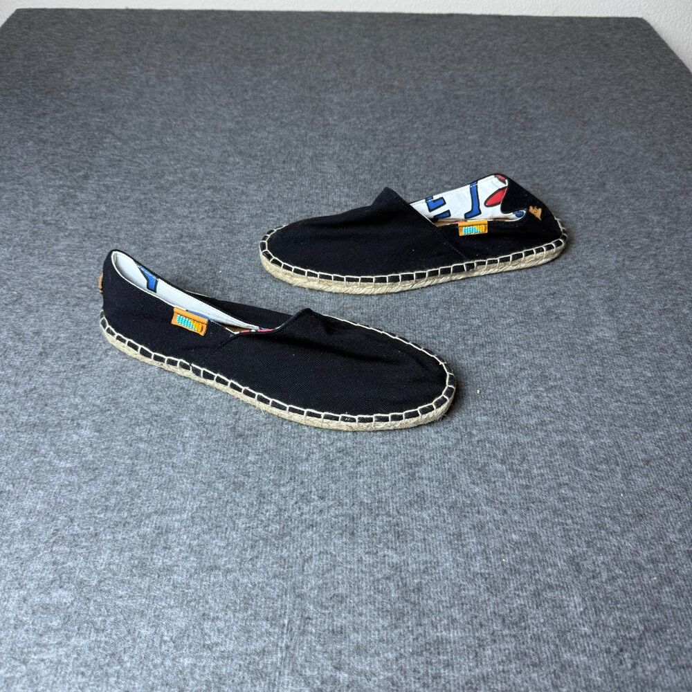 Ubuntu Life Canvas Men’s Size 11.5 Black Kenya Hand Made Shoes Slippers